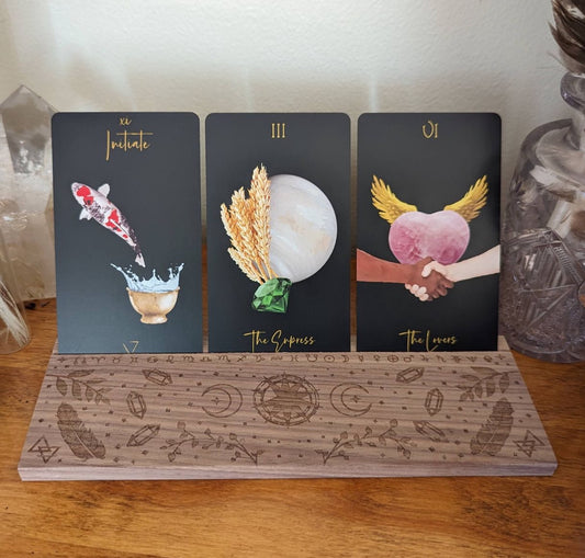 Witches Wooden 3 Card Holder