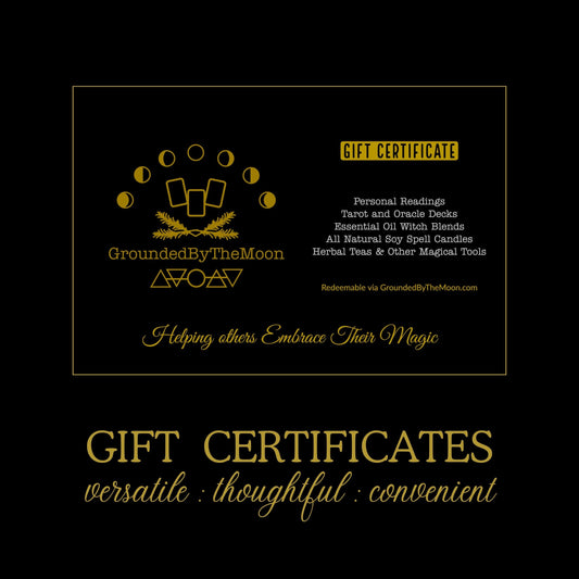 GroundedByTheMoon Gift Certificate
