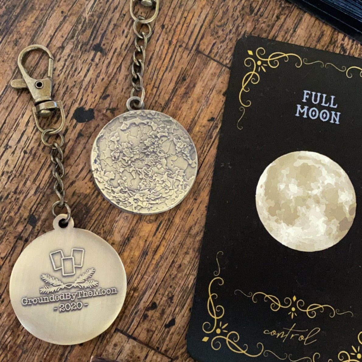 Full Moon Keychain